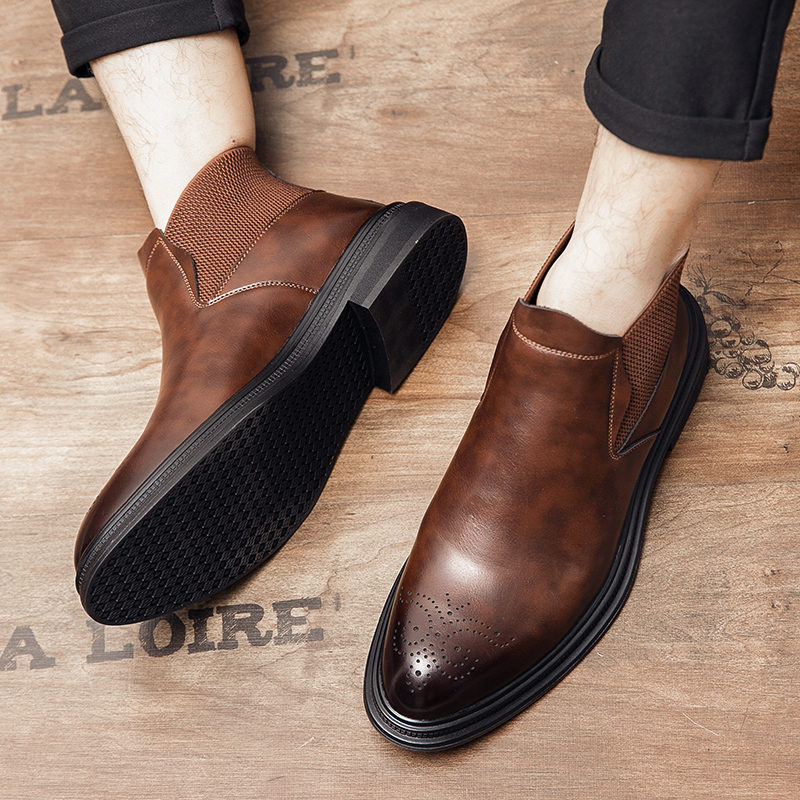 Sepatu kulit high-top serbagun - Men Formal Wear Top ulasan dan harga